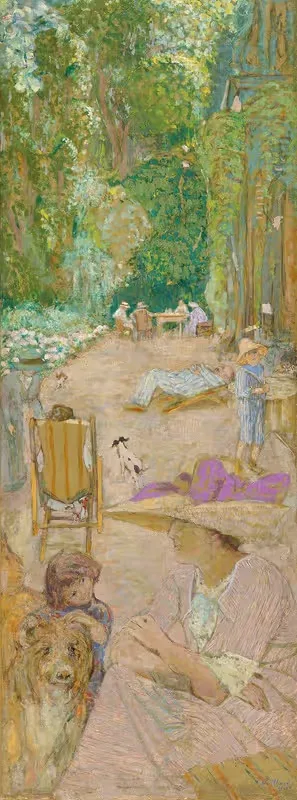 У павильонов в Крикебефе. Перед домом by Эдвард Вюйяр, 1911 — digital art print download