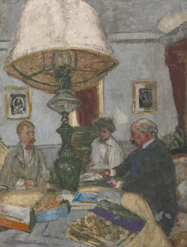 Sous La Grande Lampe À Saint-Jacut — Édouard Vuillard