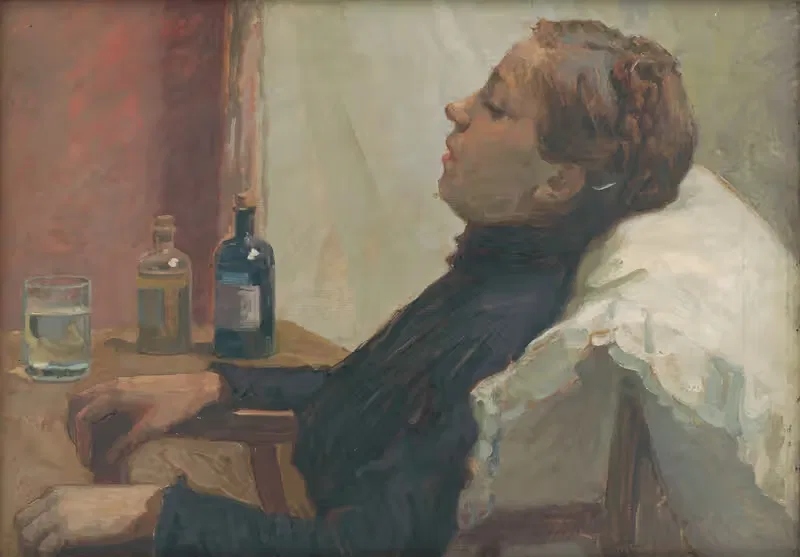 Больная женщина by Элемир Халяш-Градила, 1912 — digital art print download