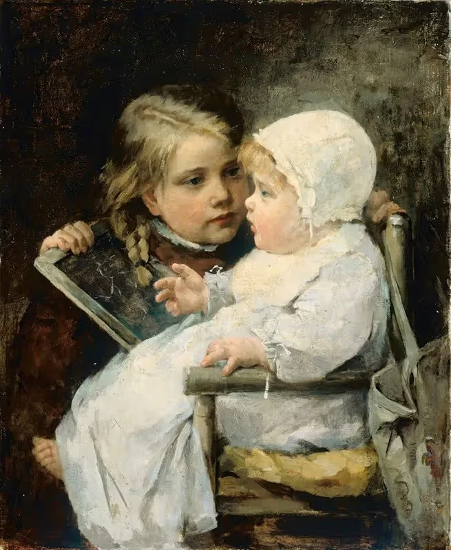 Молодой художник by Эллен Кендл Бейкер, 1885 — digital art print download