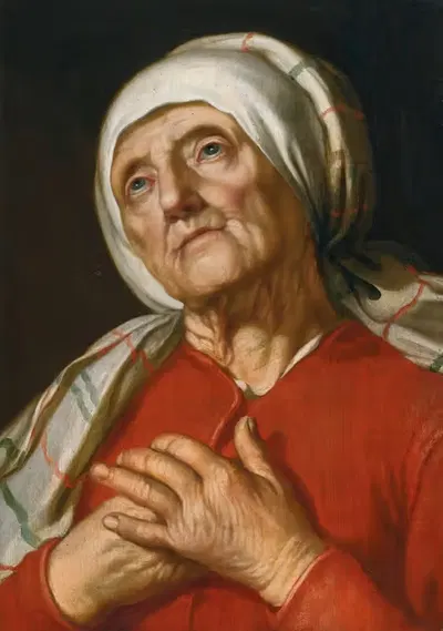Портрет женщины, молящейся by Последователь Абрахама Блоэмаэрта — digital art print download
