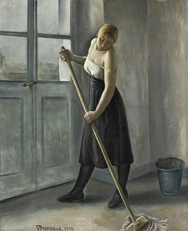 Девушка за работой by Франсуа Барро, 1933 — digital art print download