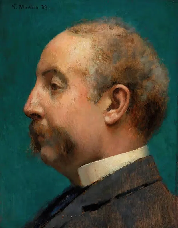 Голова Томаса Питтса by Гари Мелчерс, 1889 — digital art print download