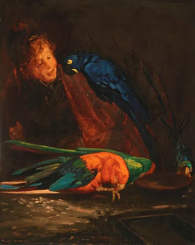 Женщина с арами by Джордж Лукс, 1907 — digital art print download