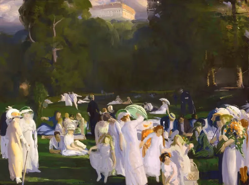 День в июне by Джордж Уэсли Беллоуз, 1913 — digital art print download
