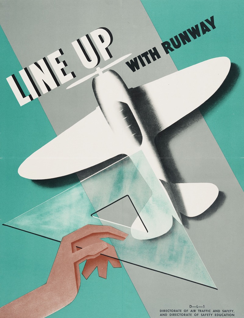 Line up with runway by Anonymous — digital art print download