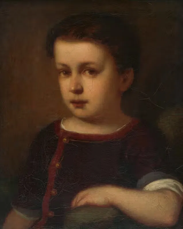 Portrait of a child — Gyula Benczúr