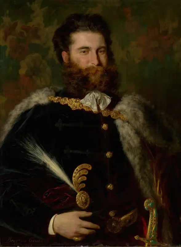 Portrait of Albert Ujházy — Gyula Benczúr