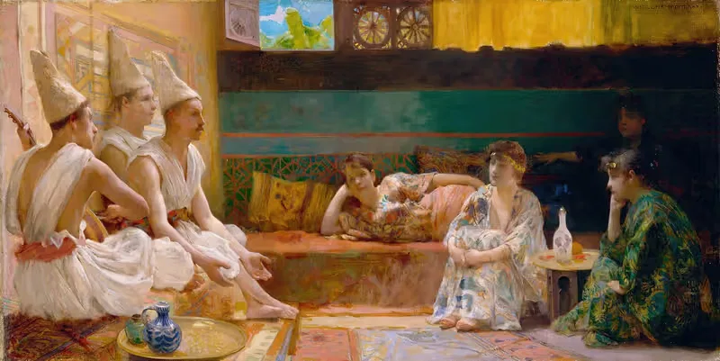 The Calenders by Henry Siddons Mowbray, 1889 — digital art print download