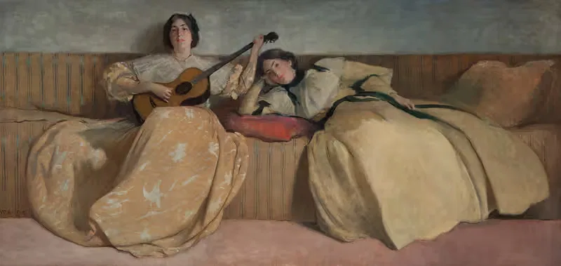 Панно для музыкальной комнаты by Джон Уайт Александер, 1894 — digital art print download