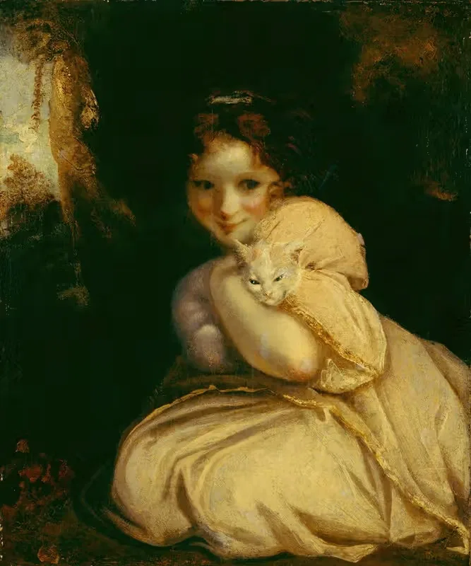 Фелина с котенком by Сэр Джошуа Рейнольдс, 1788 — digital art print download