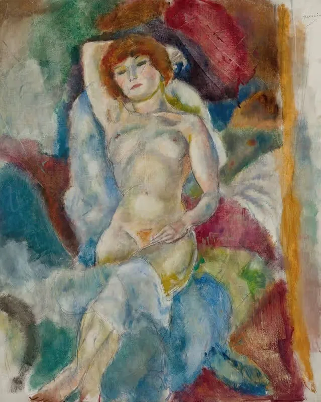Ню, с поднятой рукой by Жюль Паскин, 1916 — digital art print download