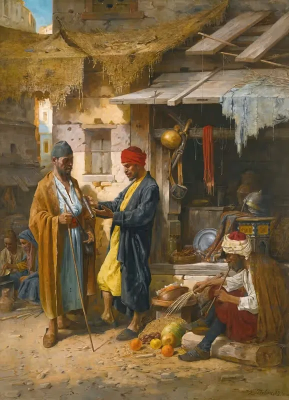 Восточный рынок by Л. Урбан, 1894 — digital art print download
