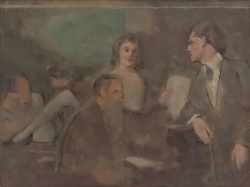 Домашний концерт by Милан Томка Митровский, 1910–1930 — digital art print download