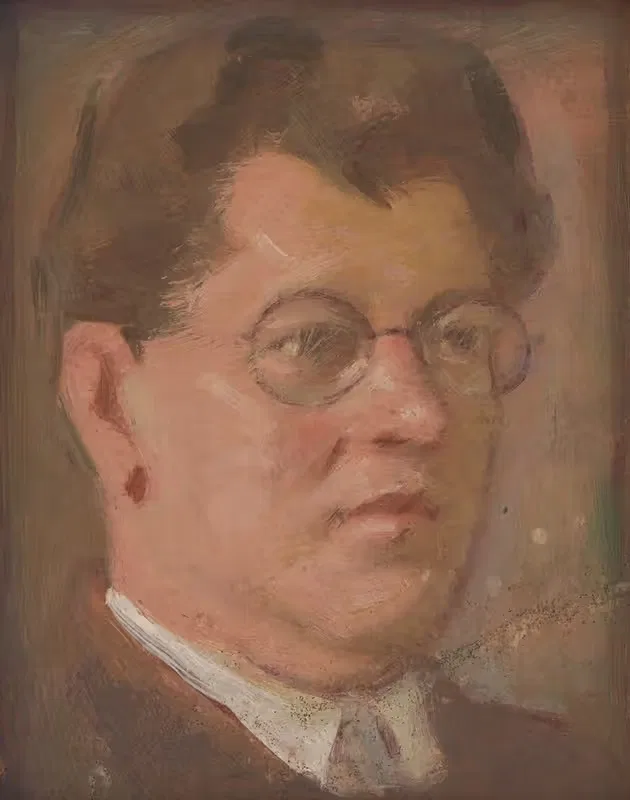 Portrait of an unknown man — Milan Thomka Mitrovský