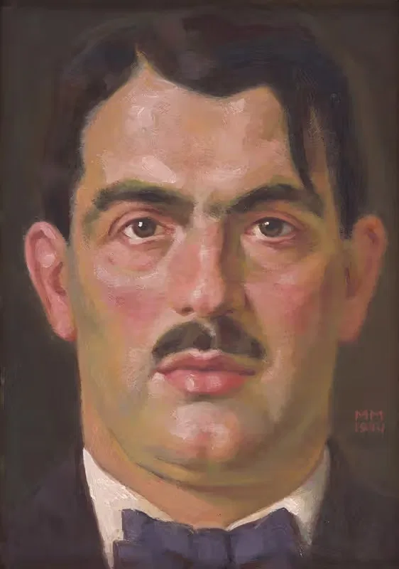 Портрет Е. Б. Лукача by Милан Томка Митровский, 1934 — digital art print download