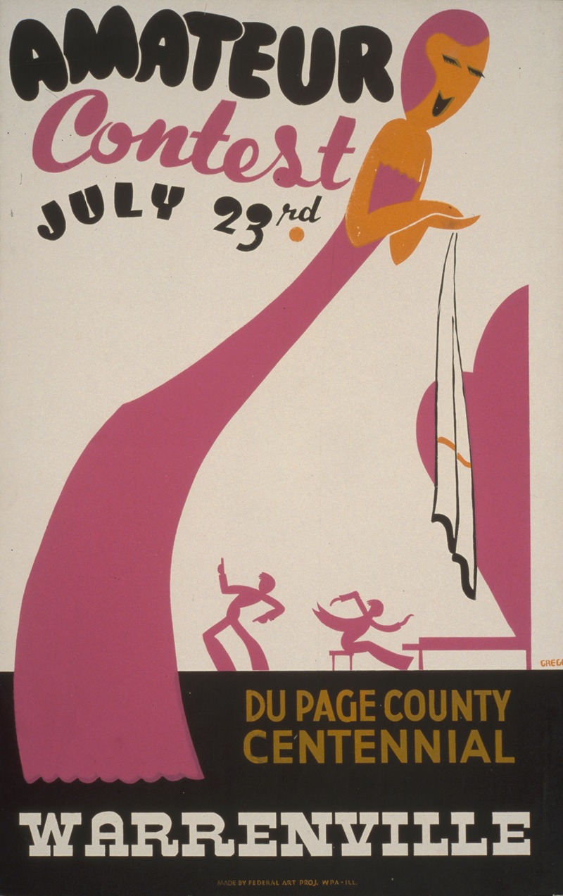 Amateur contest, July 23rd — Arlington Gregg