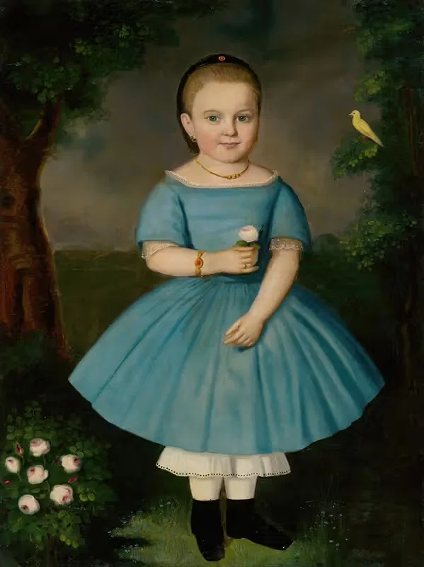 Little girl with a rose — Peter Michal Bohúň