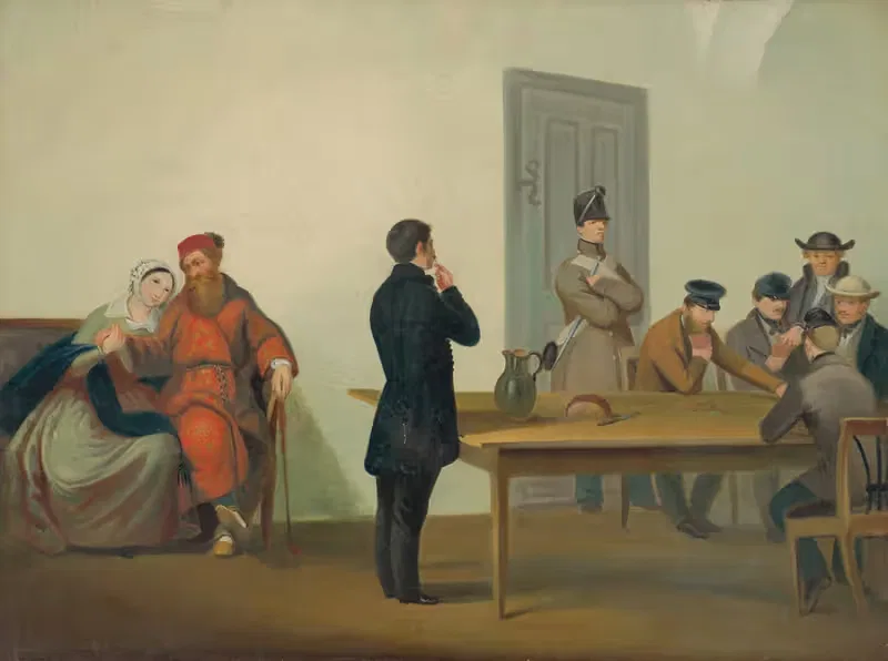Земаны Оравы в тюрьме by Питер Михал Богуня, 1848 – 1855 — digital art print download