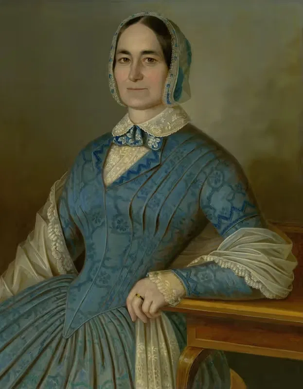Портрет миссис Давид by Питер Михал Богуня, 1853–1855 — digital art print download