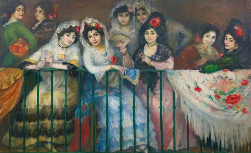 A Balcony At The Bullfight — Ricard Canals i Llambí