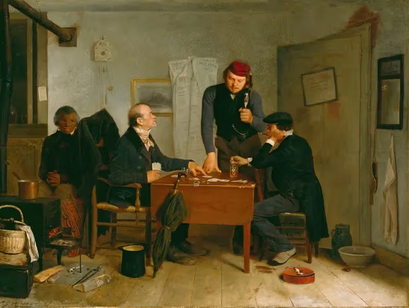 Игроки в карты by Ричард Кейтон Вудвилл, 1846 — digital art print download