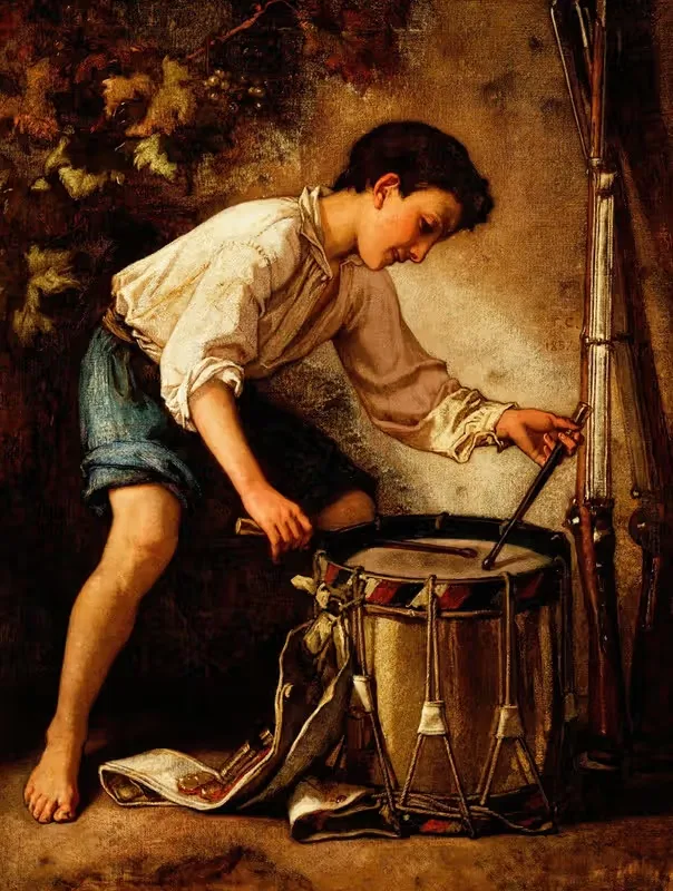 Мальчик-драммер by Томас Кутюр, 1857 — digital art print download