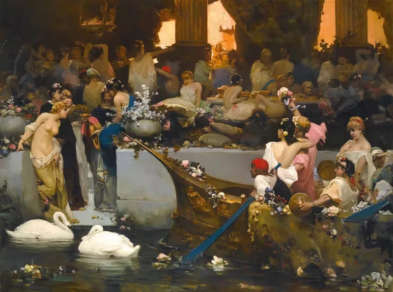 Римская оргия by Вильгельм Котарбиньский — digital art print download