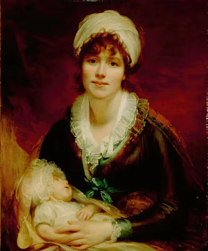 Lady Beechey and Her Baby — Sir William Beechey