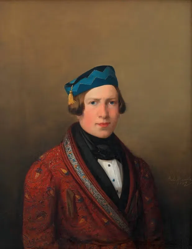 Неизвестный мужчина ('Венский гражданин') by Антон Хаала, 1837 — digital art print download