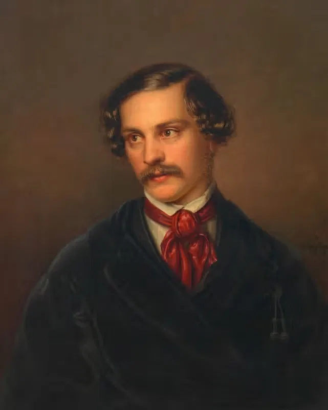 Александр Бауманн (драматург и композитор) by Карл Адольф Вангберг — digital art print download