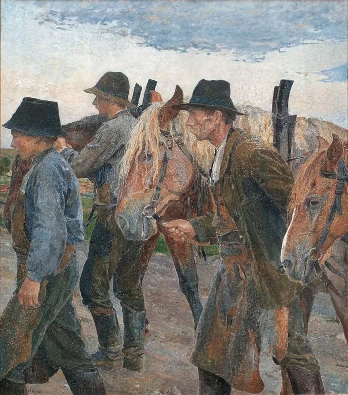 Фермеры из Уппланда by Карл Вильгельмсон, 1904 — digital art print download