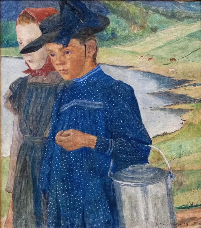 Two Girls on the Road — Carl Wilhelmson