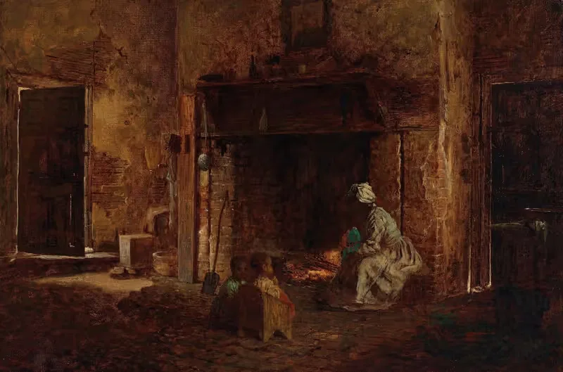 Кухня в Маунт-Верноне by Истмен Джонсон, 1857 — digital art print download