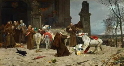 Returning to the Monastery by Eduardo Zamacois y Zabala, 1868 — digital art print download