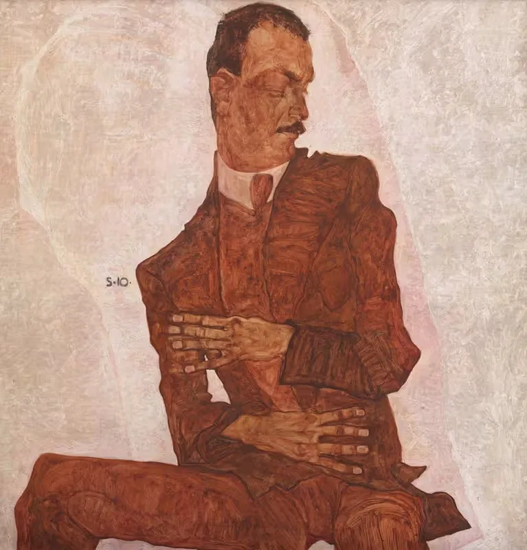 Porträt Arthur Roessler by Egon Schiele, 1910 — digital art print download