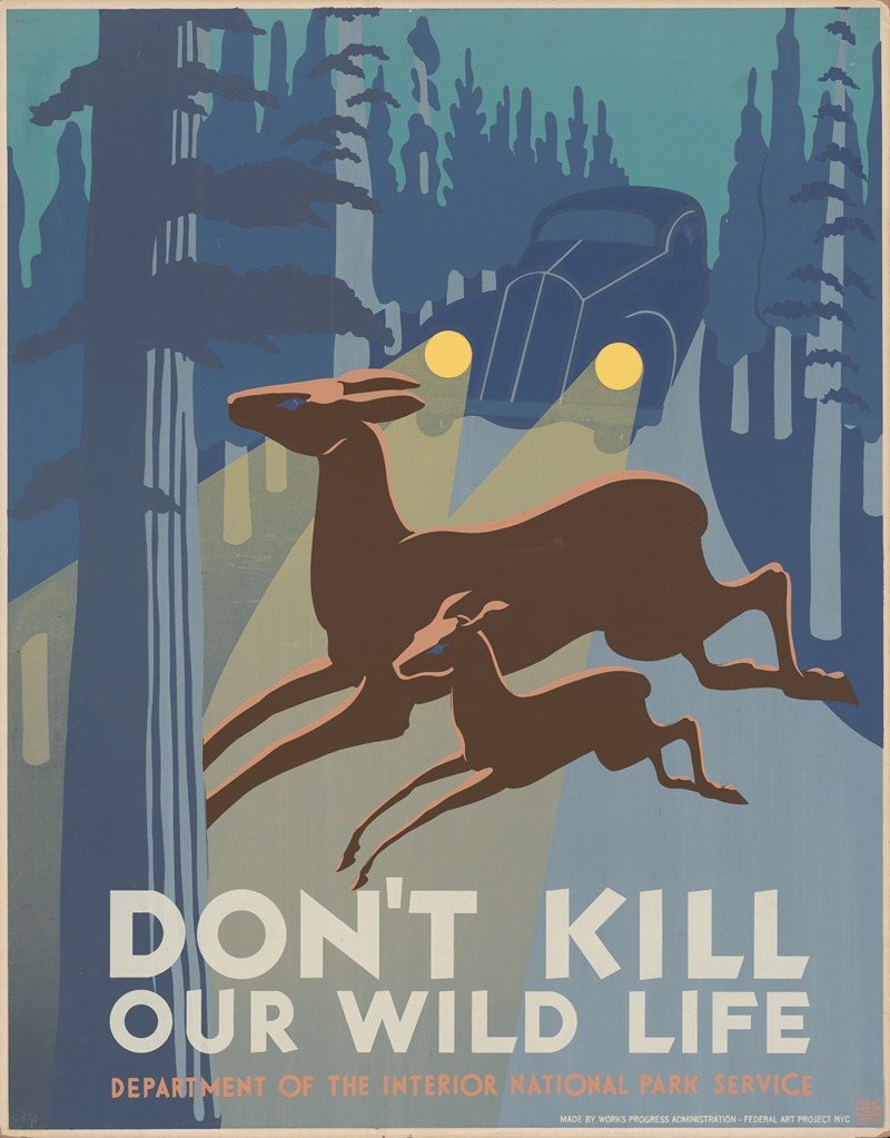 Don't kill our wild life by John Wagner, 1936-1940 — digital art print download