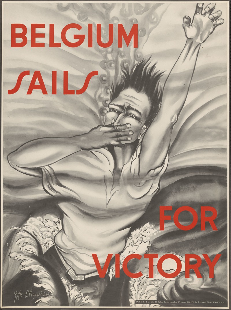 Belgium sails for victory by Lette Lhevoleries — digital art print download