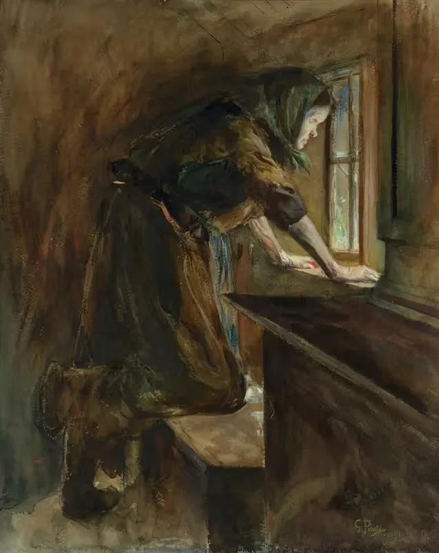 Mother Misery by Georg Pauli, 1891 — digital art print download