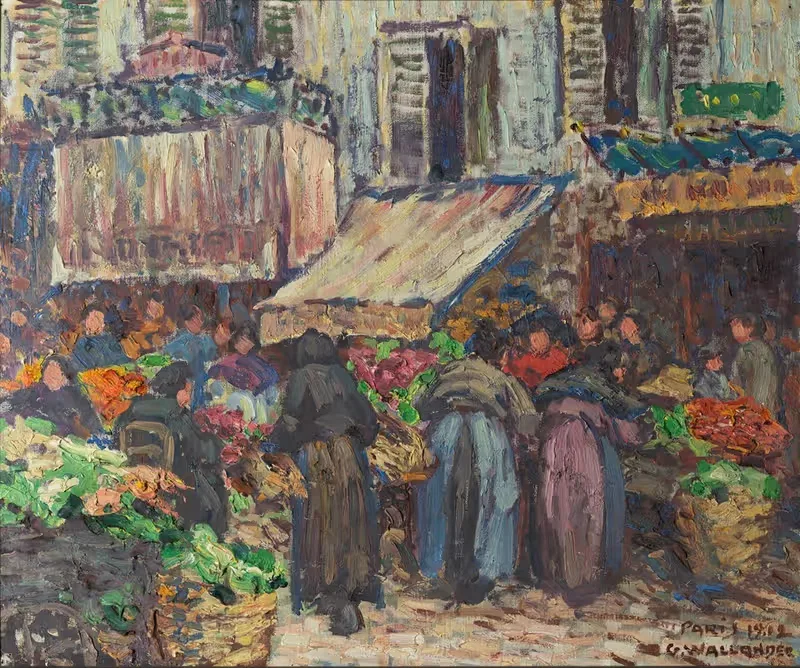 From Les Halles Paris by Gerda Wallander, 1902 — digital art print download