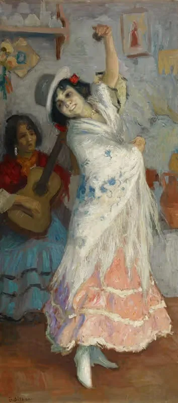 Фламенко-танцовщица by Гонсало Бильбао Мартинес, c. 1913 — digital art print download