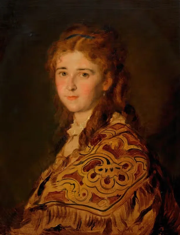 Junge Frau mit türkischem Schal — Hans Canon