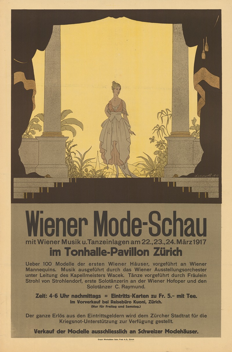Wiener Mode-Schau by Отто Фридрих Карл Лендеке, 1917 — digital art print download