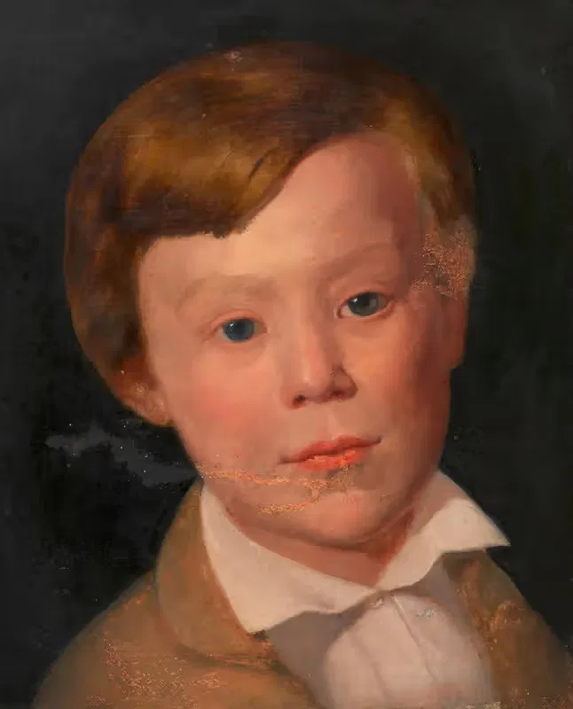 Moritz Staub als Knabe (Universitätsprofessor der Botanik) — Johann Erlinger