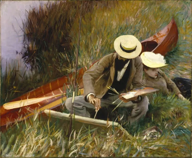 Исследование на свежем воздухе by Джон Сингер Сарджент, 1889 — digital art print download