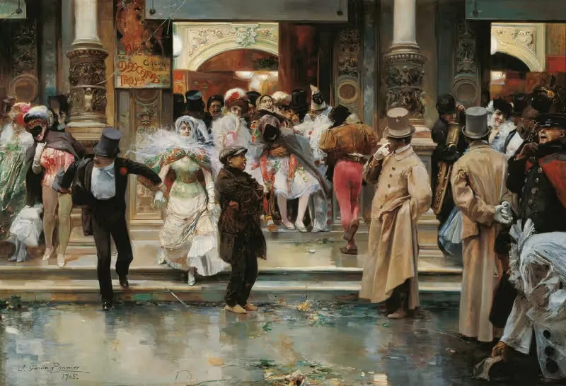 Уход с маскарада by Хосе Гарсия Рамос, 1905 — digital art print download