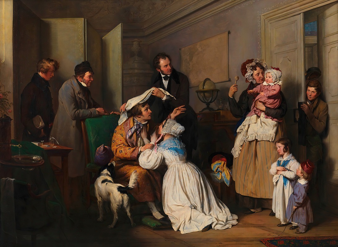 Der Augenarzt by Josef Danhauser, 1837 — digital art print download