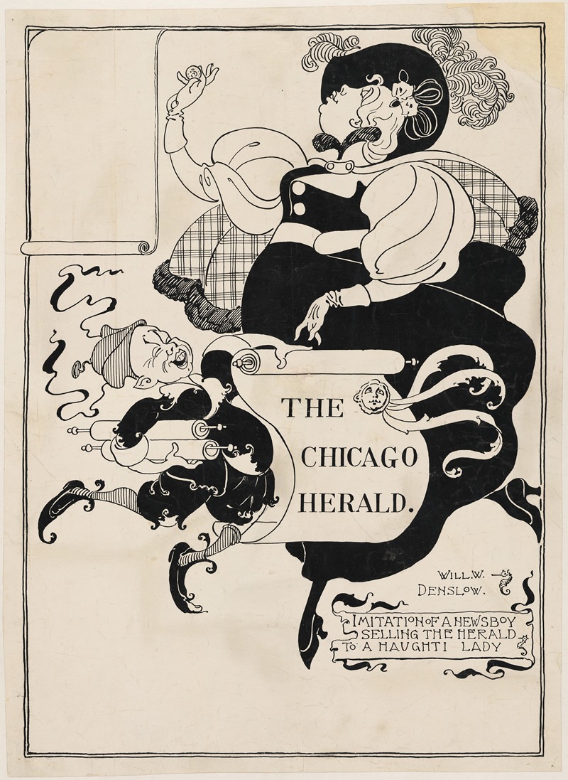 The Chicago Herald by Уильям Уоллес Дэнслоу — digital art print download
