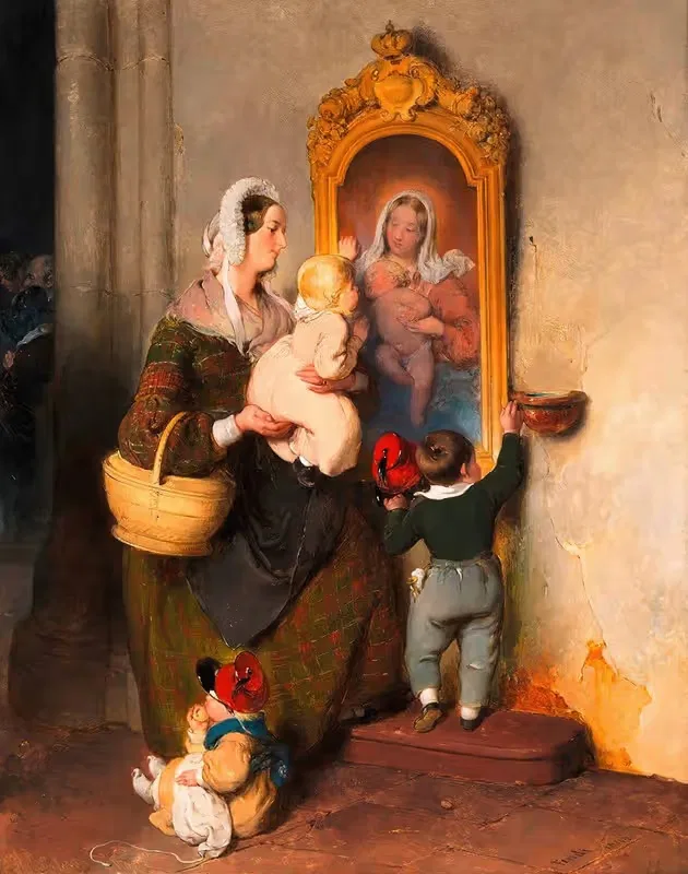 Детская молитва by Петер Фенди, 1842 — digital art print download