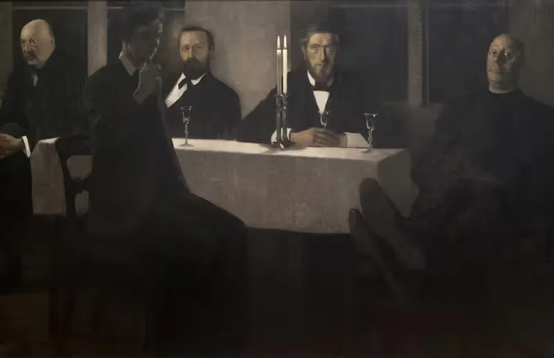 Пять портретов by Вильгельм Хаммерсхой, 1901 — digital art print download